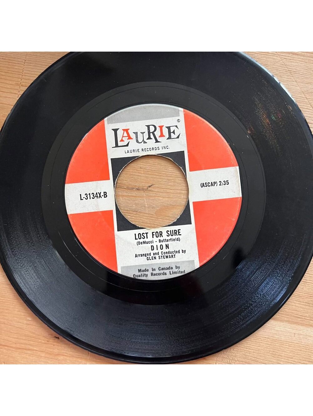Dion - Lost for Sure/Little Diane 45rpm VG+ R20